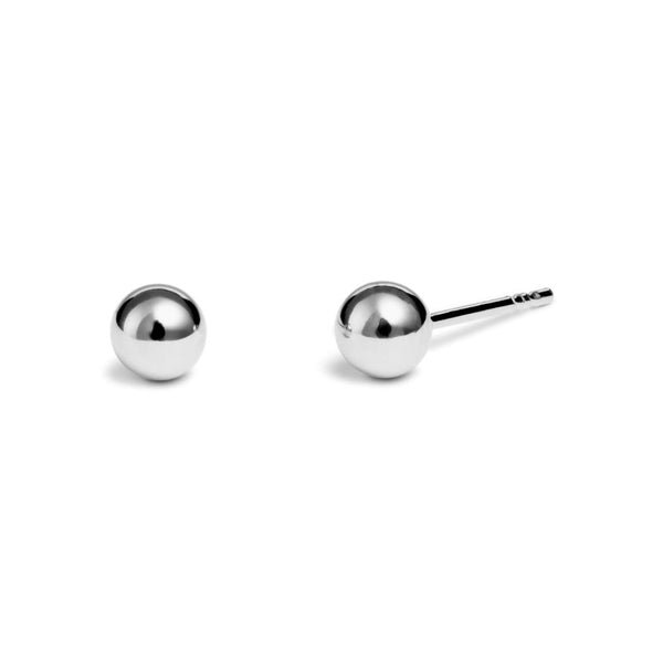 Vittoria valkokultaiset pallokorvakorut, 3,5mm pallo, valkokultaa