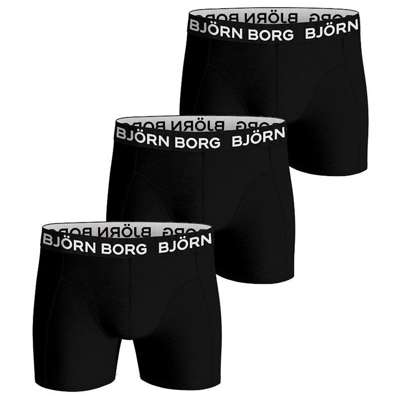 Björn Borg Bamboo Cotton Blend Boxer 3P, Miesten alushousut