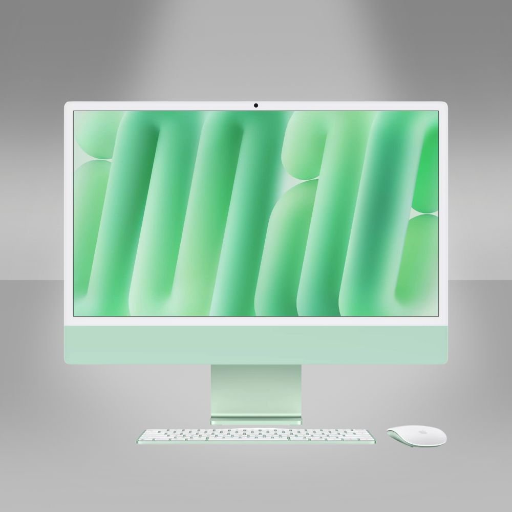 Apple iMac 24"M1 (2021) M1 ja Kuntoluokka A-, Vihreä