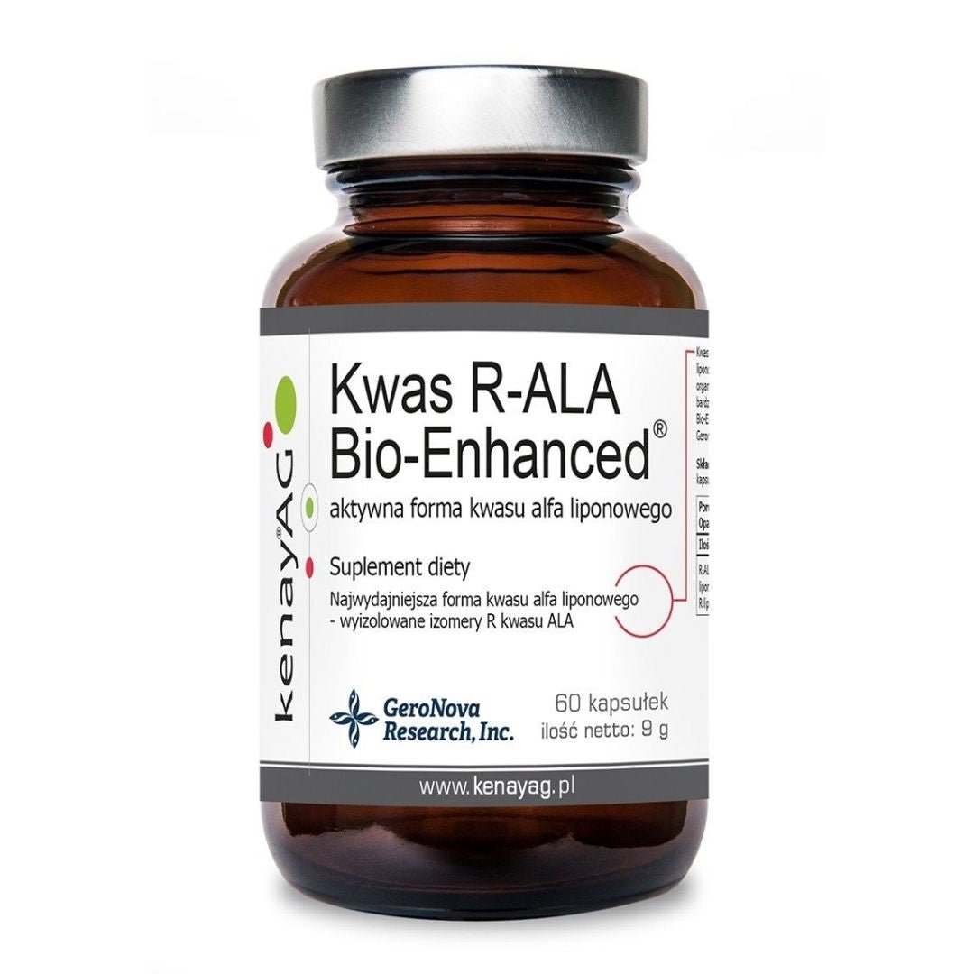 R-LIPOIINIHAPPO / R-ALA / KORKEA BIOSAATAVUUS / 300 mg / 60 kaps.