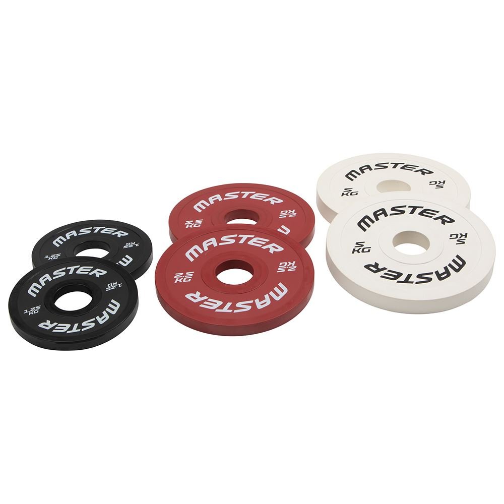 Master Fitness Change Plate Set 1,25-2,5-5 kg, Levypainot Kumipäällyste