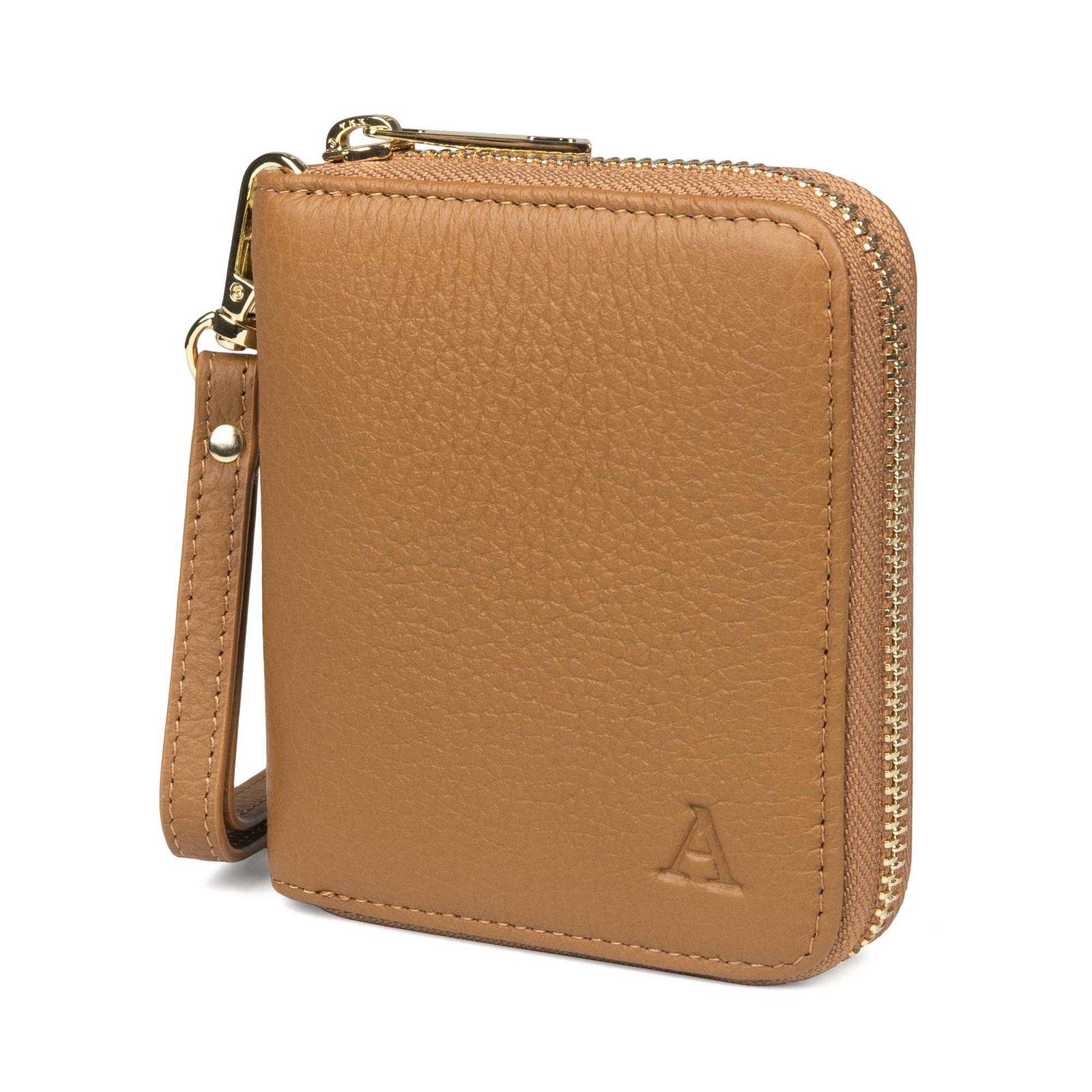 Hirvennahkainen Mini Clutch-lompakko (konjakki)