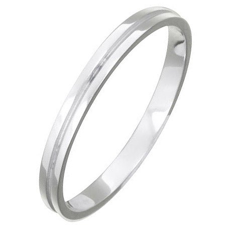 Silván,Kihlasormus valkokulta, 2mm, mattapintaisella uralla