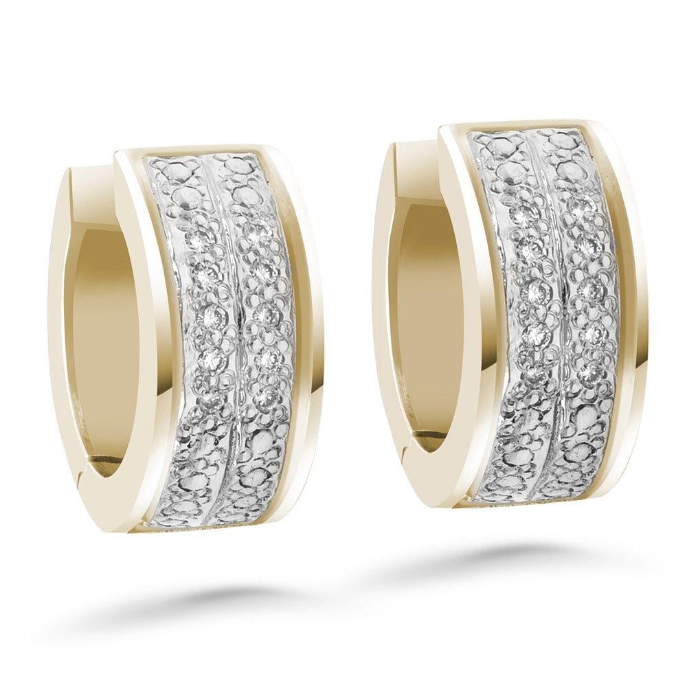 Silván,Timanttikorvakorut 0,14ct, 14K keltakultaa, Henrietta-mallisto