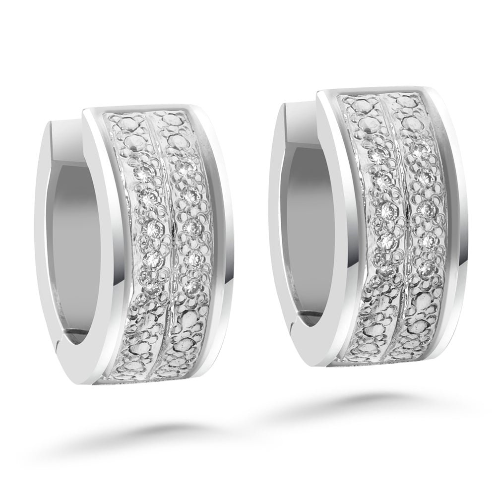 Silván,Timanttikorvakorut 0,14ct, 14K valkokultaa, Henrietta-mallisto