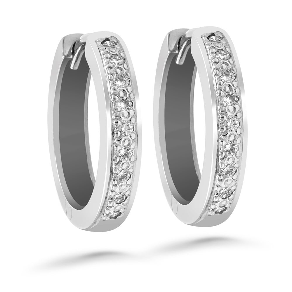 Silván,Timanttikorvakorut 0,18ct, 14K valkokultaa, Olivia-mallisto