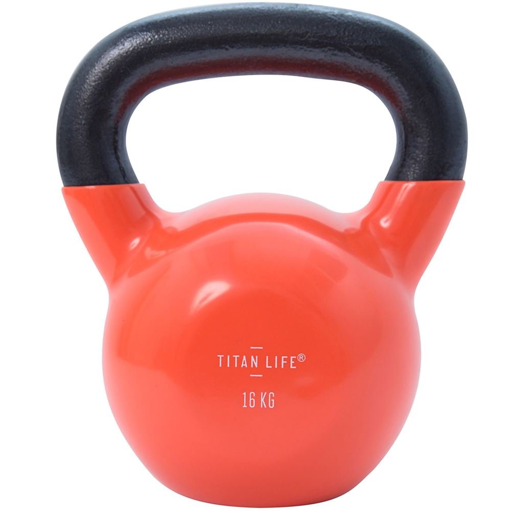 Titan LIFE Kahvakuula Valurauta sis. Vinyyli, Kettlebells