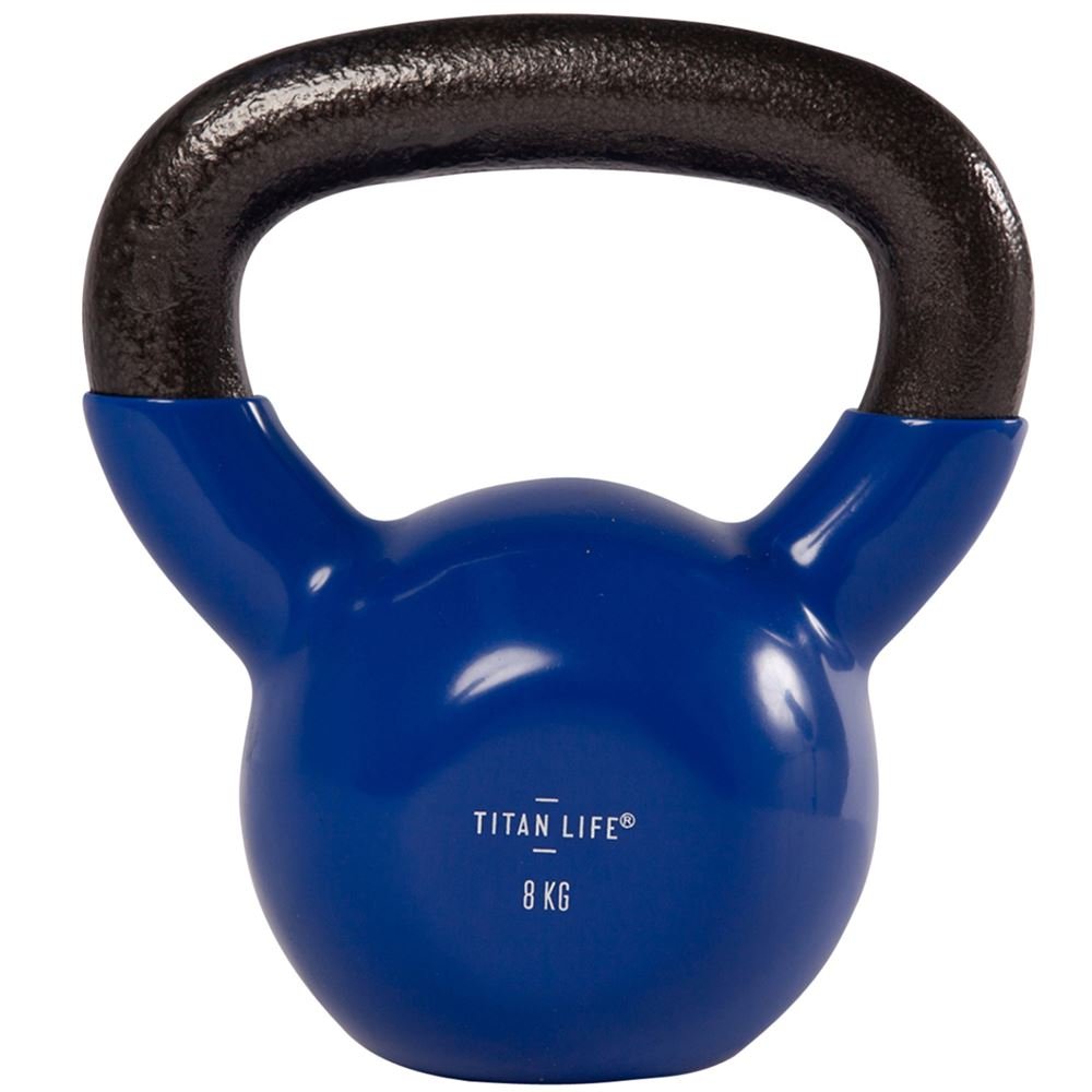 Titan LIFE Kahvakuula Valurauta sis. Vinyyli, Kettlebells