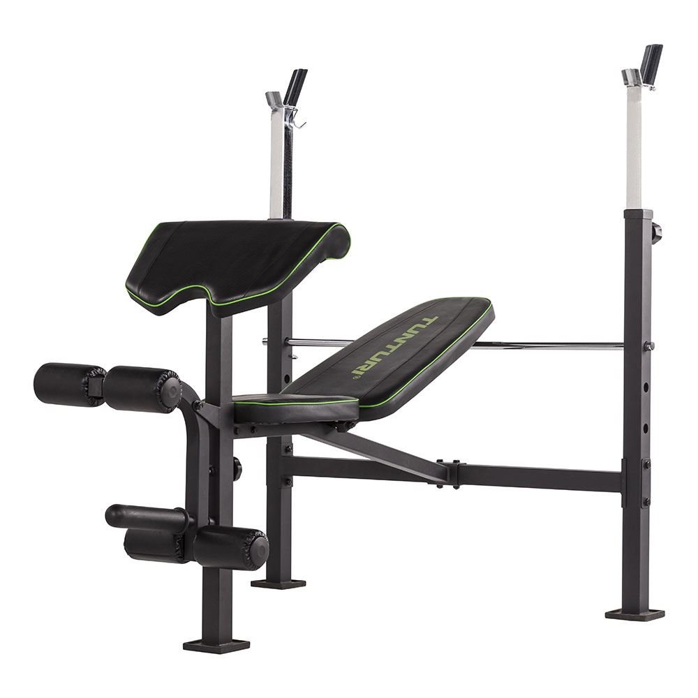 Tunturi Fitness WB60 Olympic Weight Bench, Painonnostopenkki levytankotelineellä