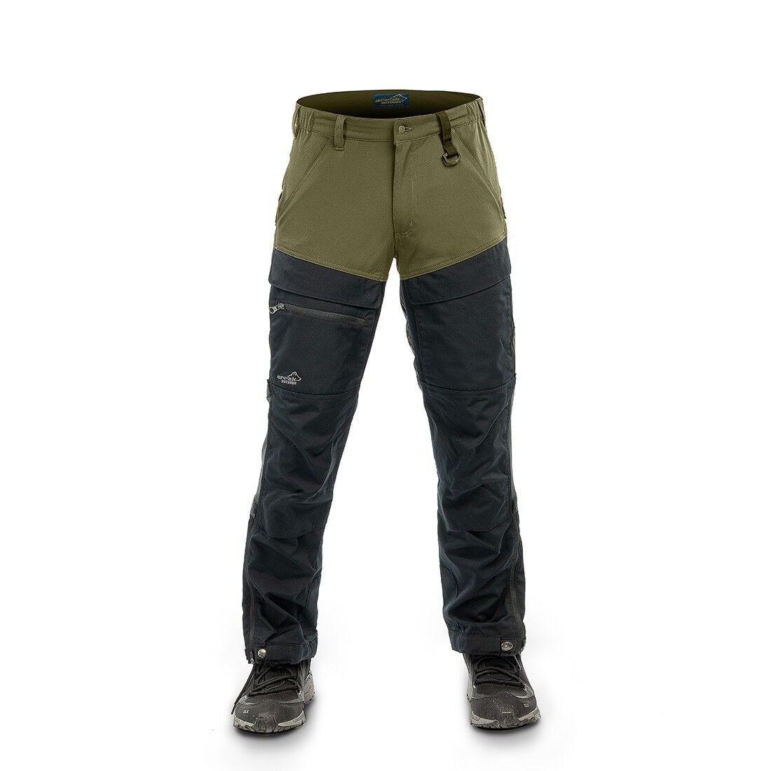 Arrak Outdoor Hybrid Pants miesten housut 52 / Oliivi