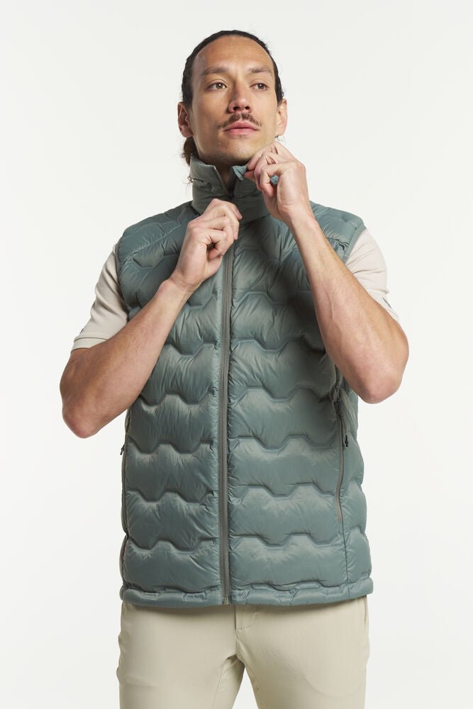 Tenson TXlite Shibui Down Vest miehet Harmaanvihreä / L