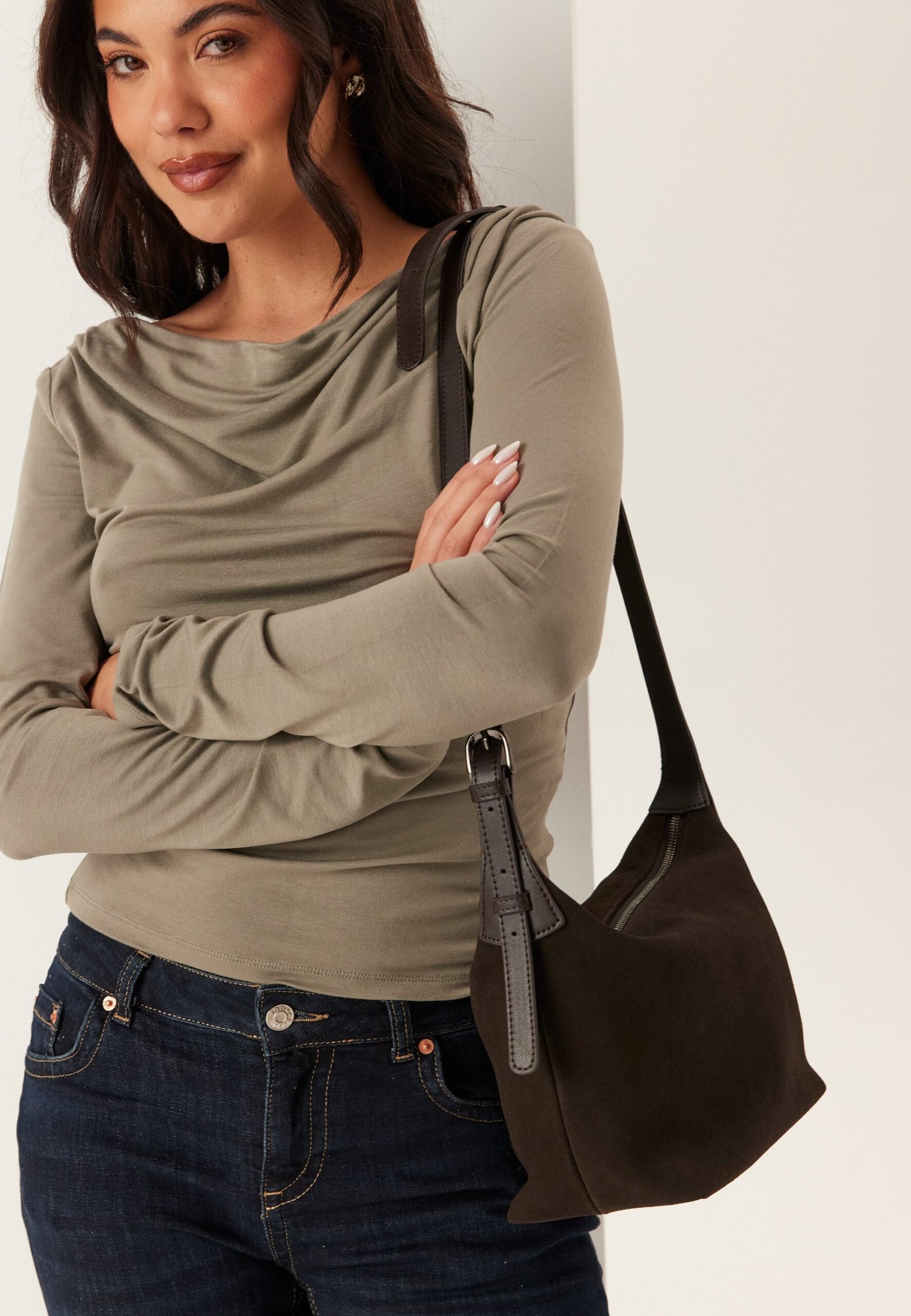 Suede Tote Bag
