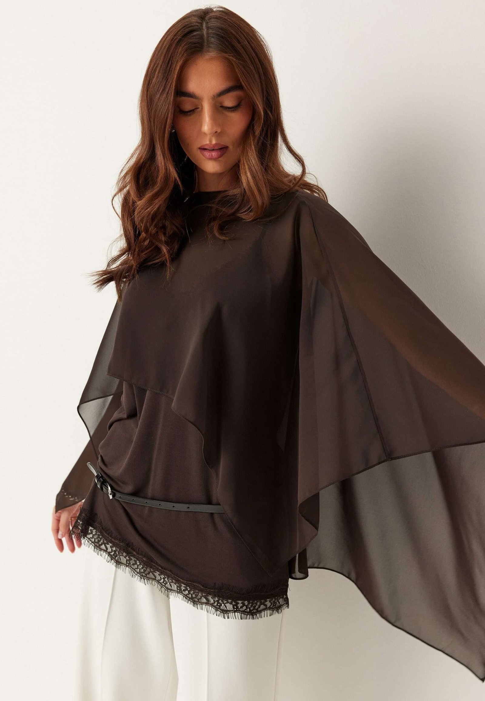 Sheer Chiffon Cape
