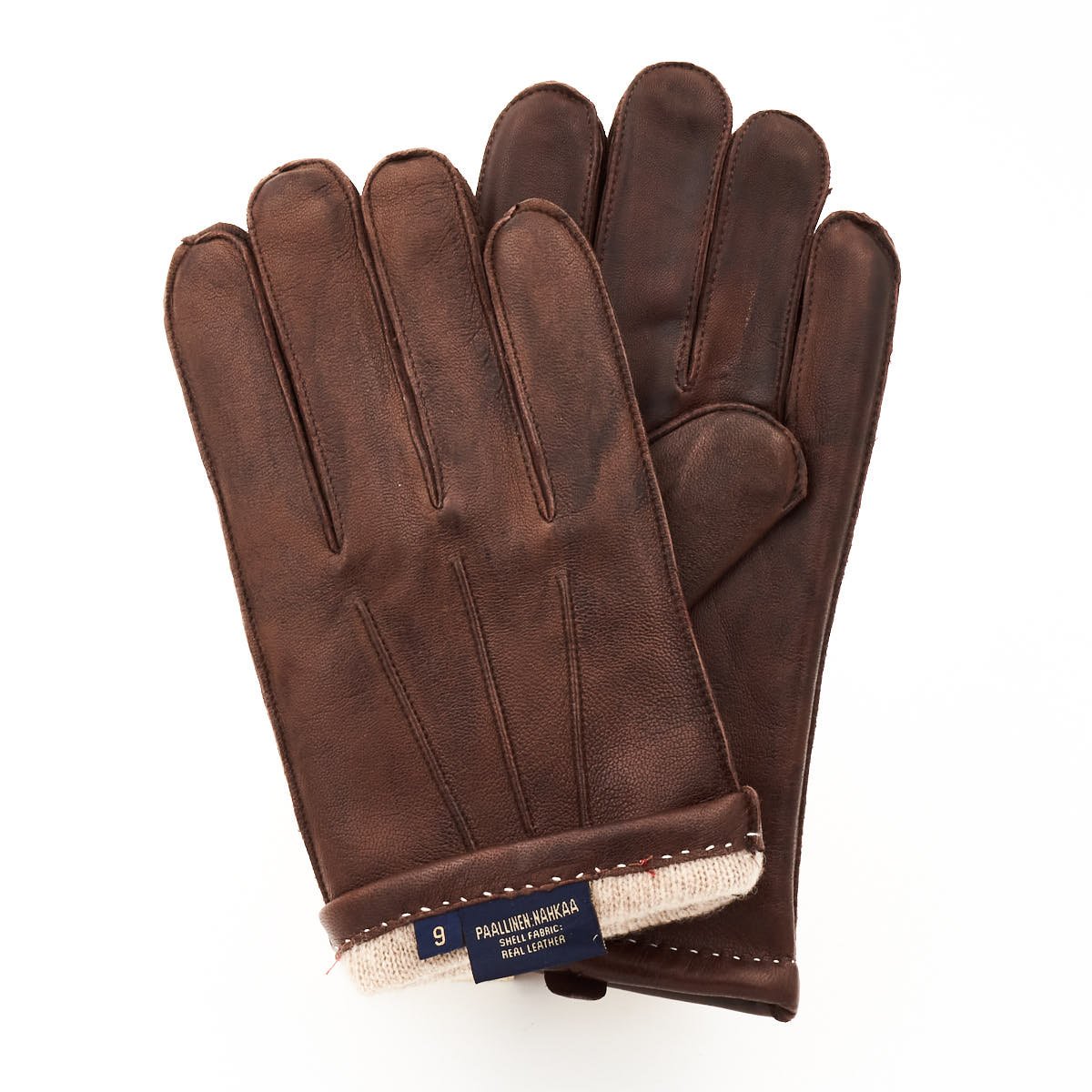 Kivipestyt hanskat, villavuori, ruskea 9 1/2