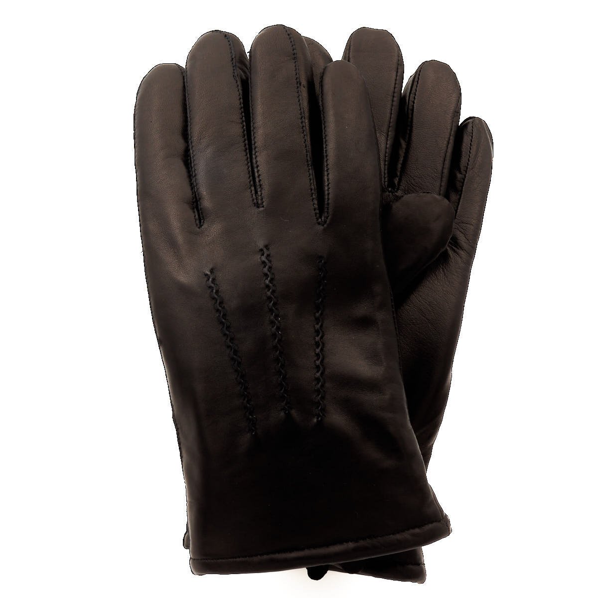 Miesten käsineet karitsanturkisvuorilla, musta 10