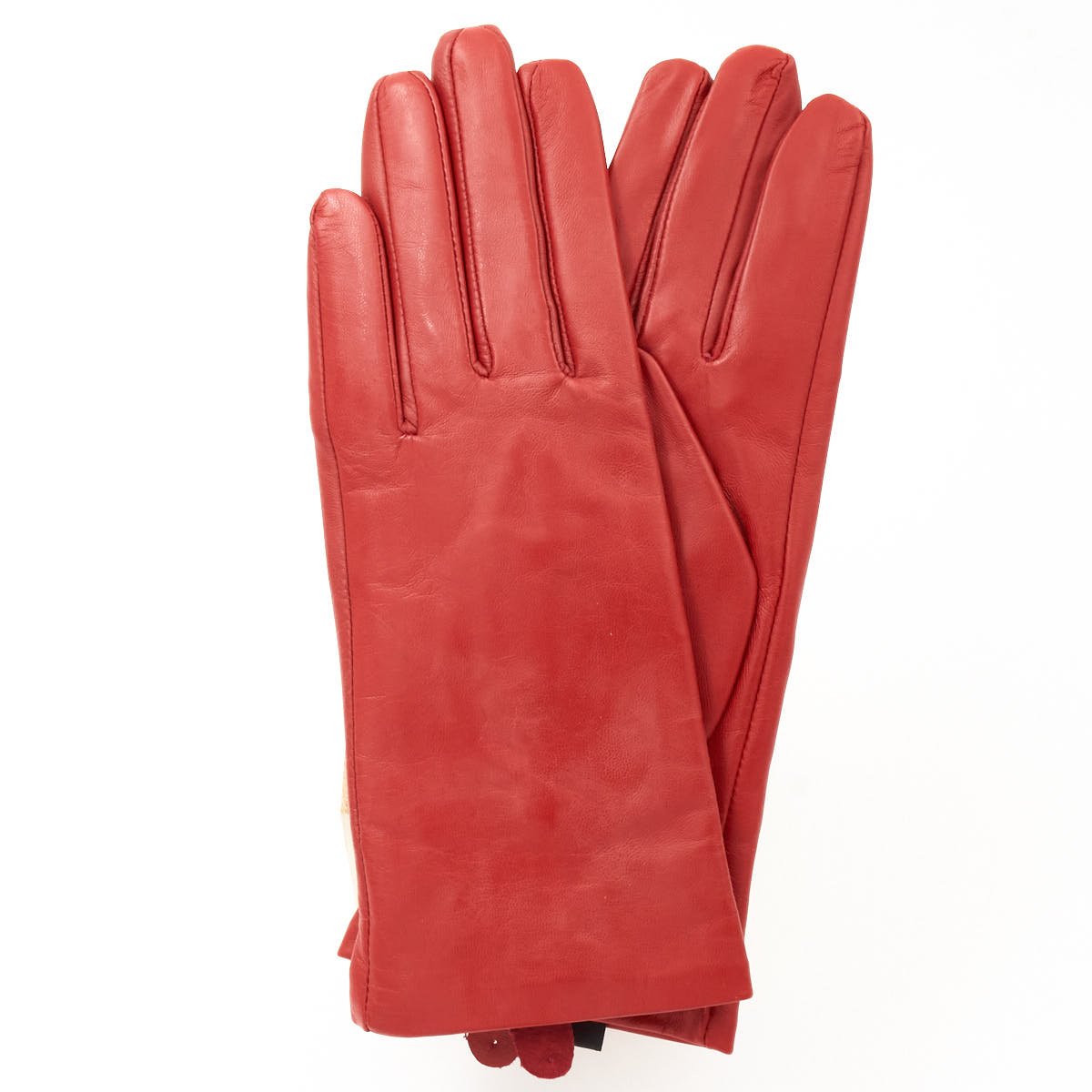 Naisten käsineet, silkkivuori, punainen 7