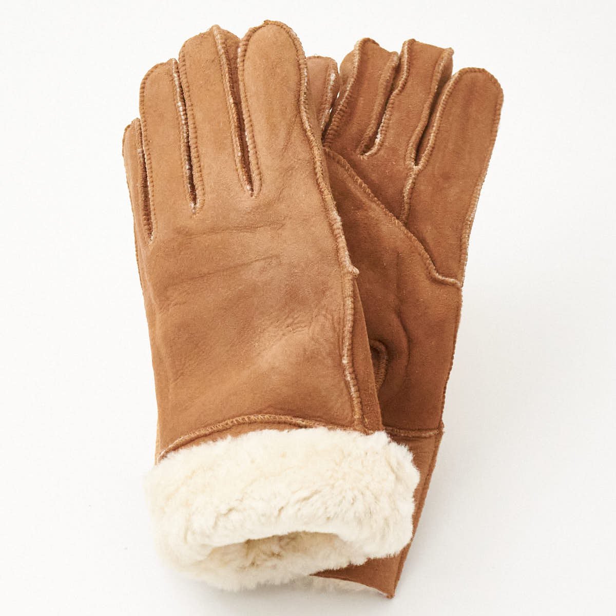 Naisten lammasturkiskäsine, camel 8 1/2