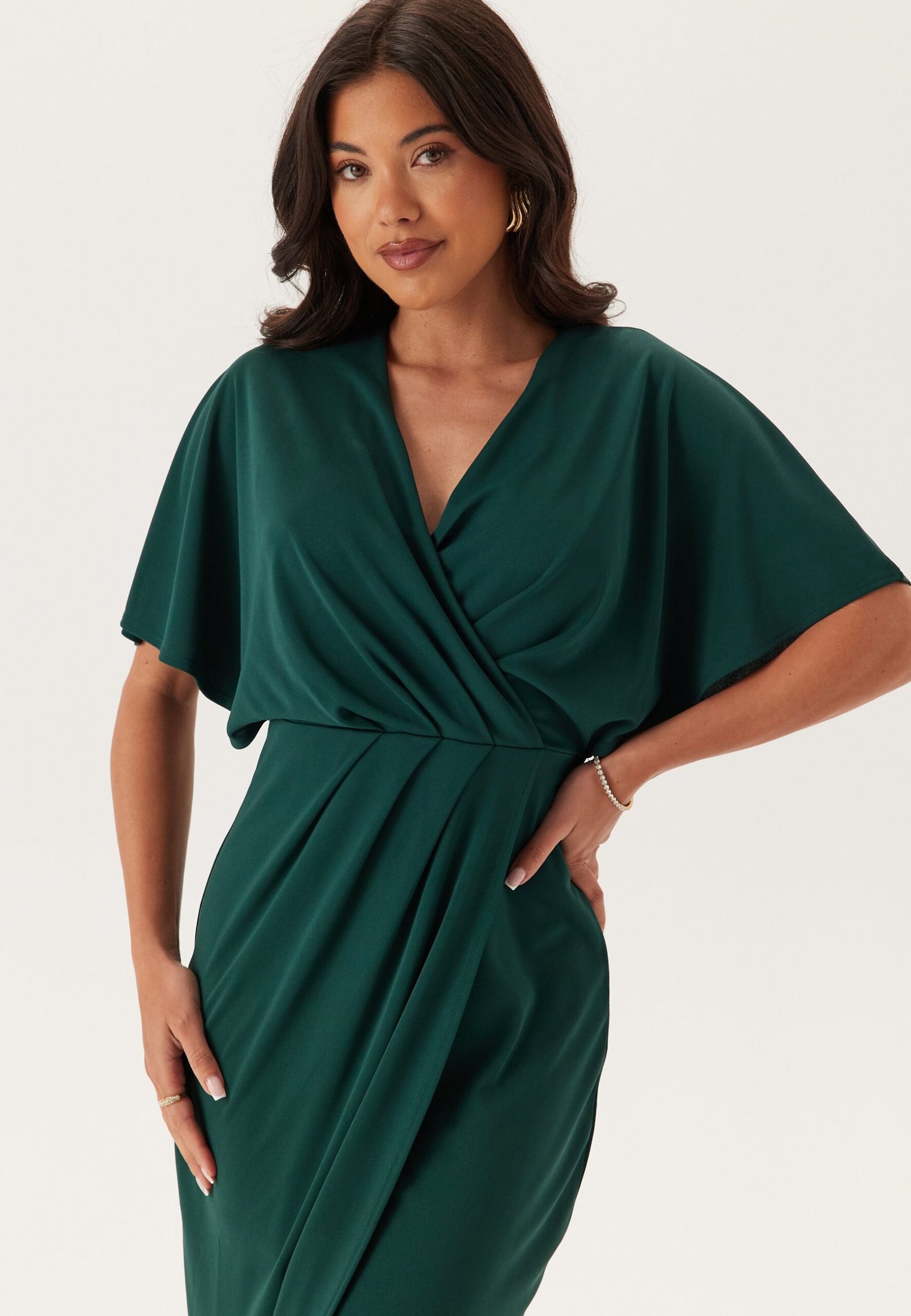 Wrap Slit Maxi Dress