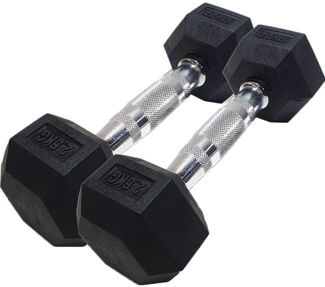 Corefit® Hexagon kiinteät käsipainot 2x 10 kg