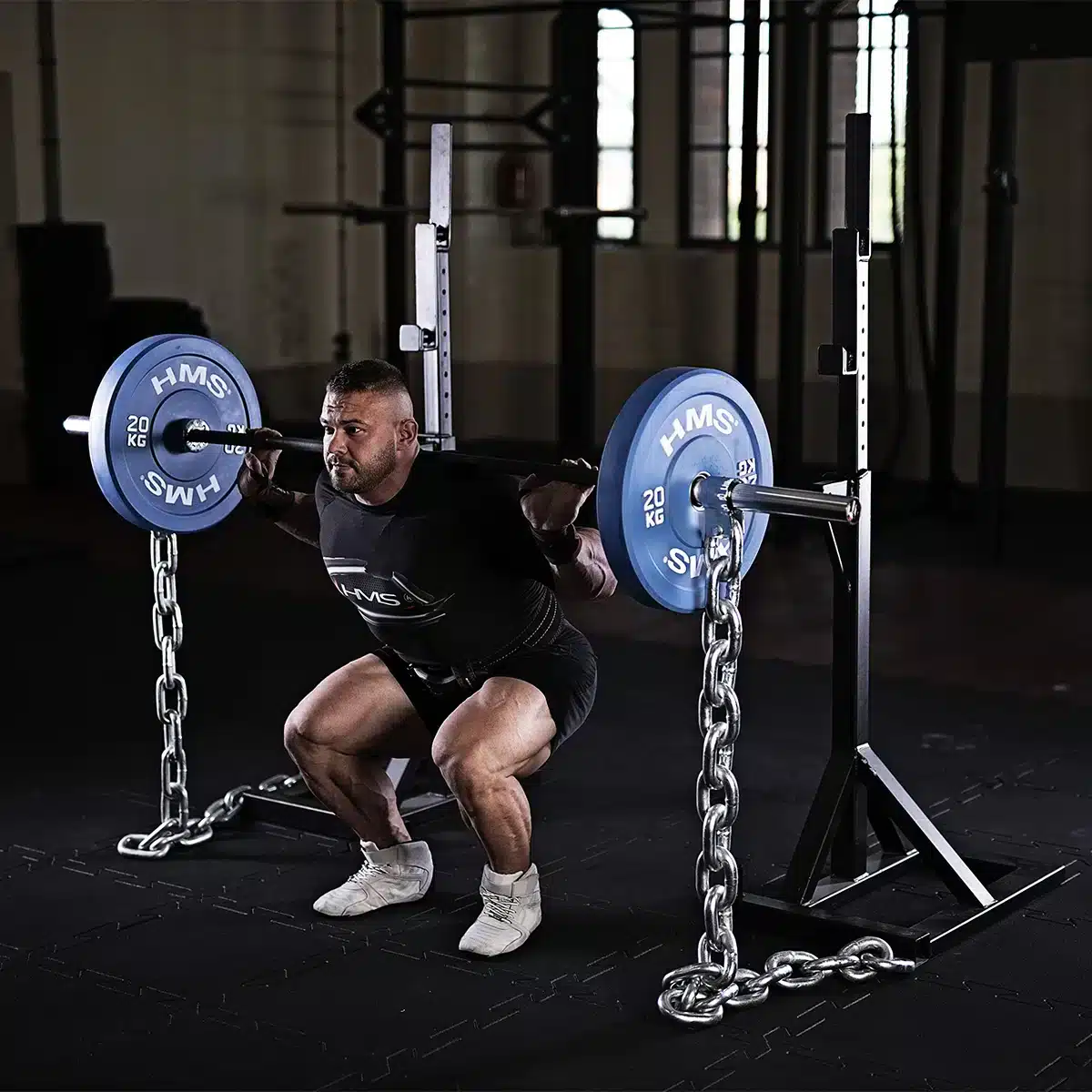 HMS Painoketjut 2 x 25 kg levytankoon - voimaharjoitteluun