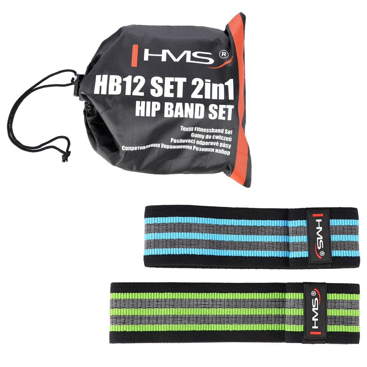 HMS Hip Band Set - vastuskuminauhasetti 2 kpl