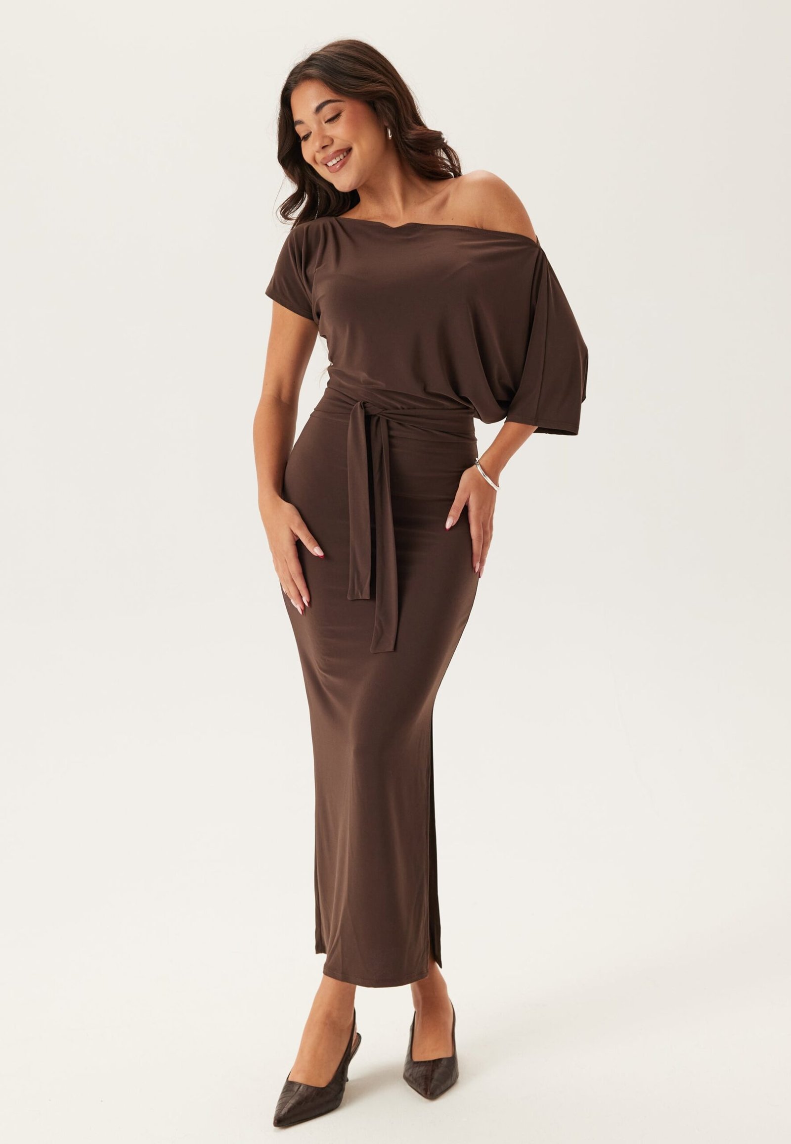 Off Shoulder Midaxi Dress