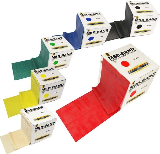 Jumppakuminauha 45,5 m MVS LATEX FREE! - Musta