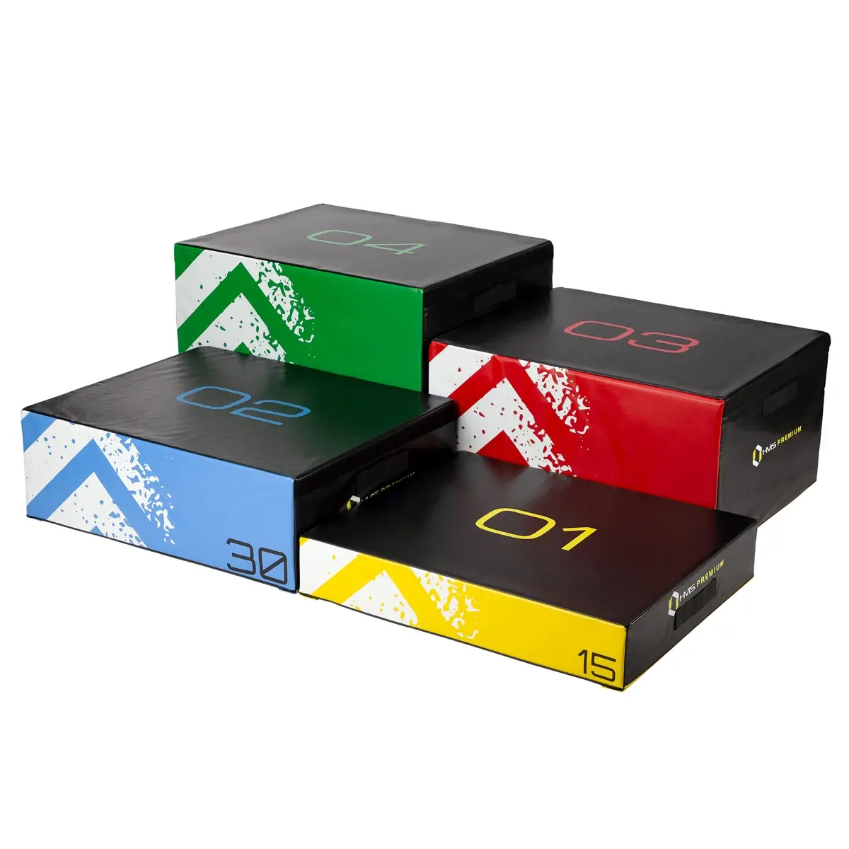 HMS Premium - Soft Plyobox Set - 4 pehmeän hyppyboxin sarja