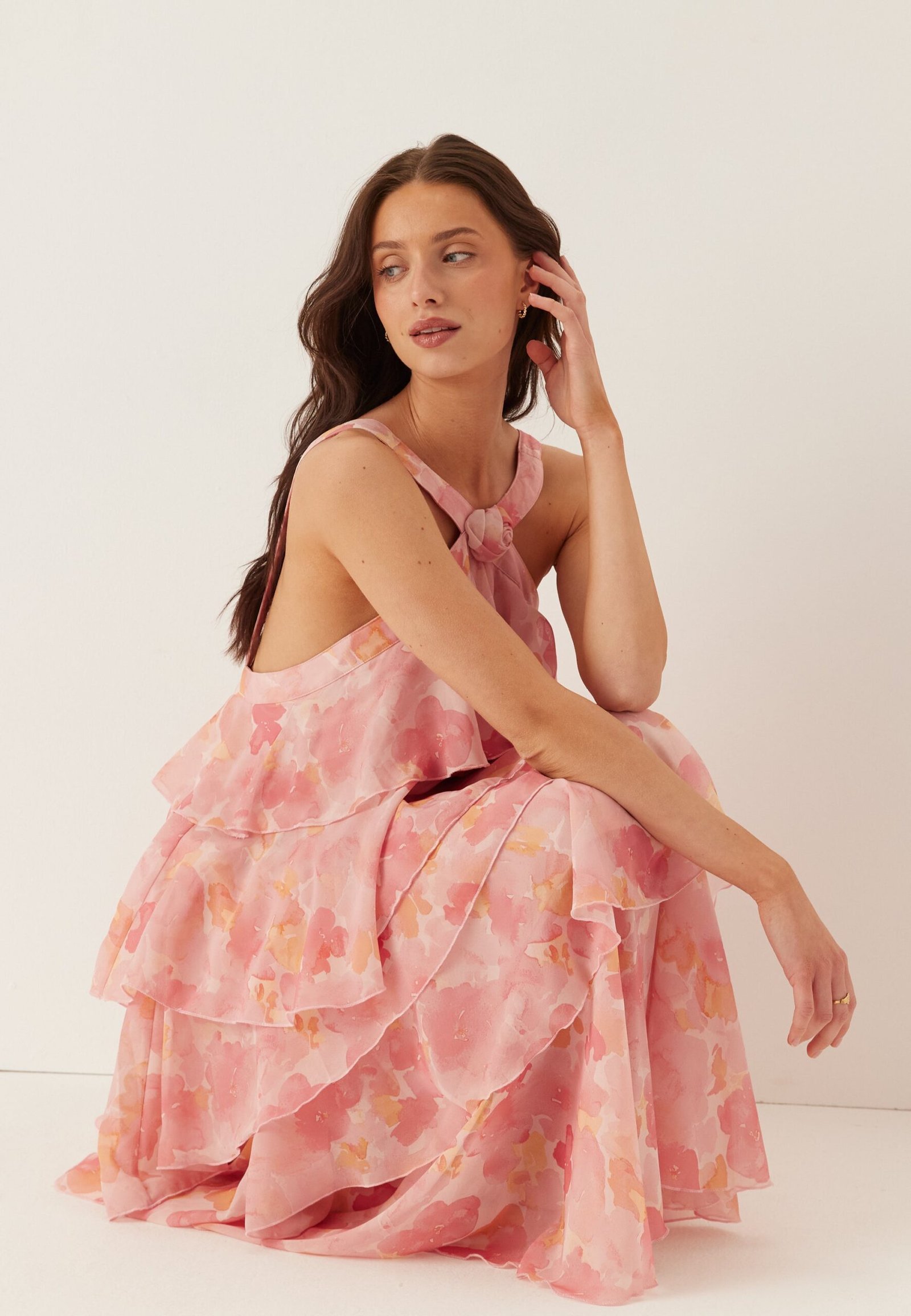 Vmfelicia Sl Ruffle Maxi Dress