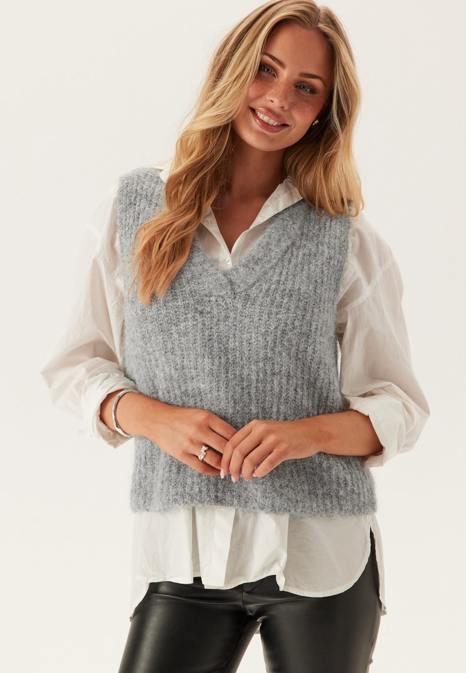 Vmnovah Rib Sl V-neck Vest