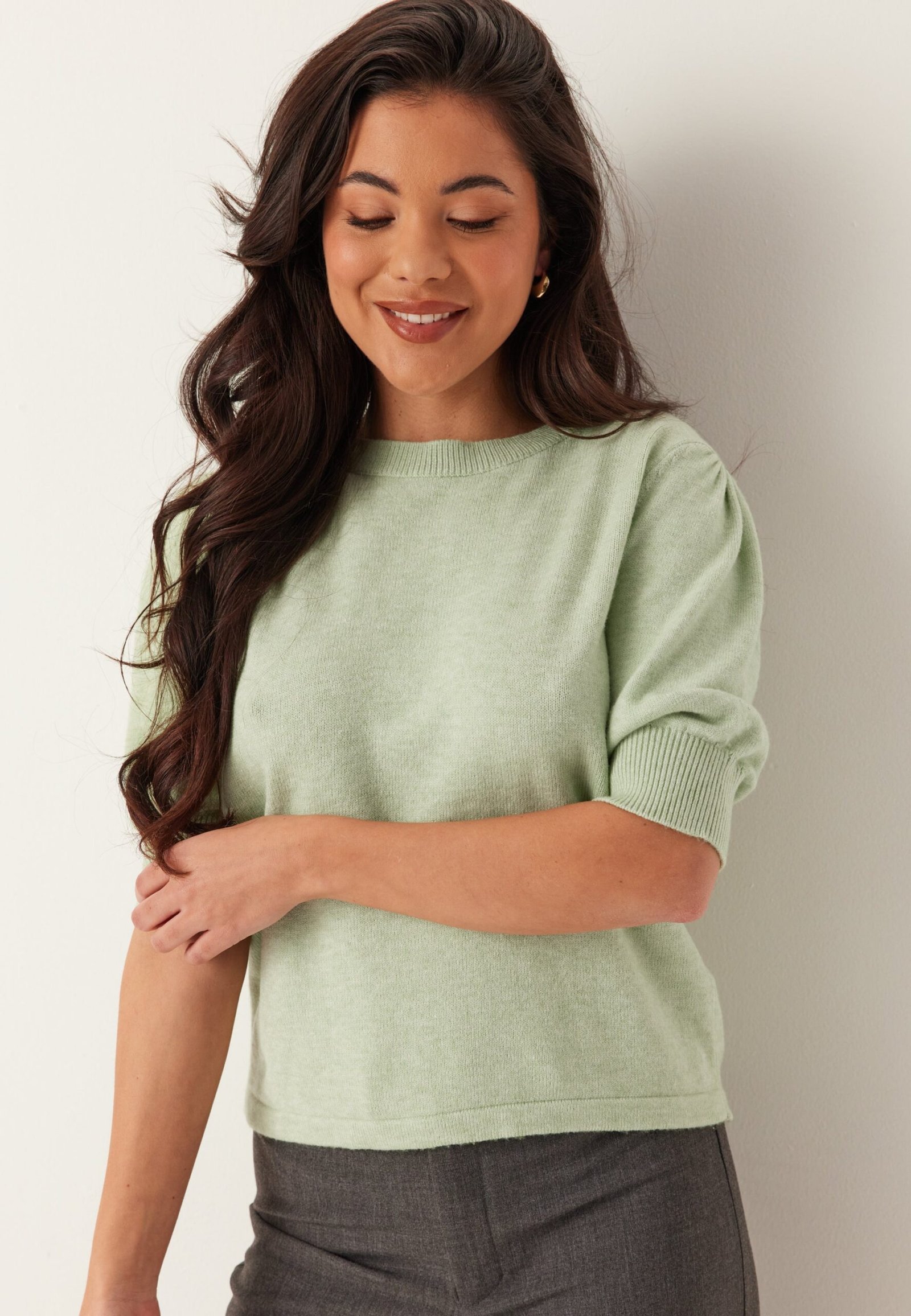 Viril 2/4 SLEEVE O-NECK KNIT T