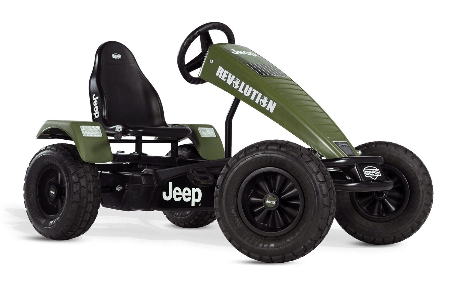 BERG Jeep® Revolution XXL BFR - Polkuauto 5+ vuotta - Vihreä - Erittäin suuri (XXL-BFR)