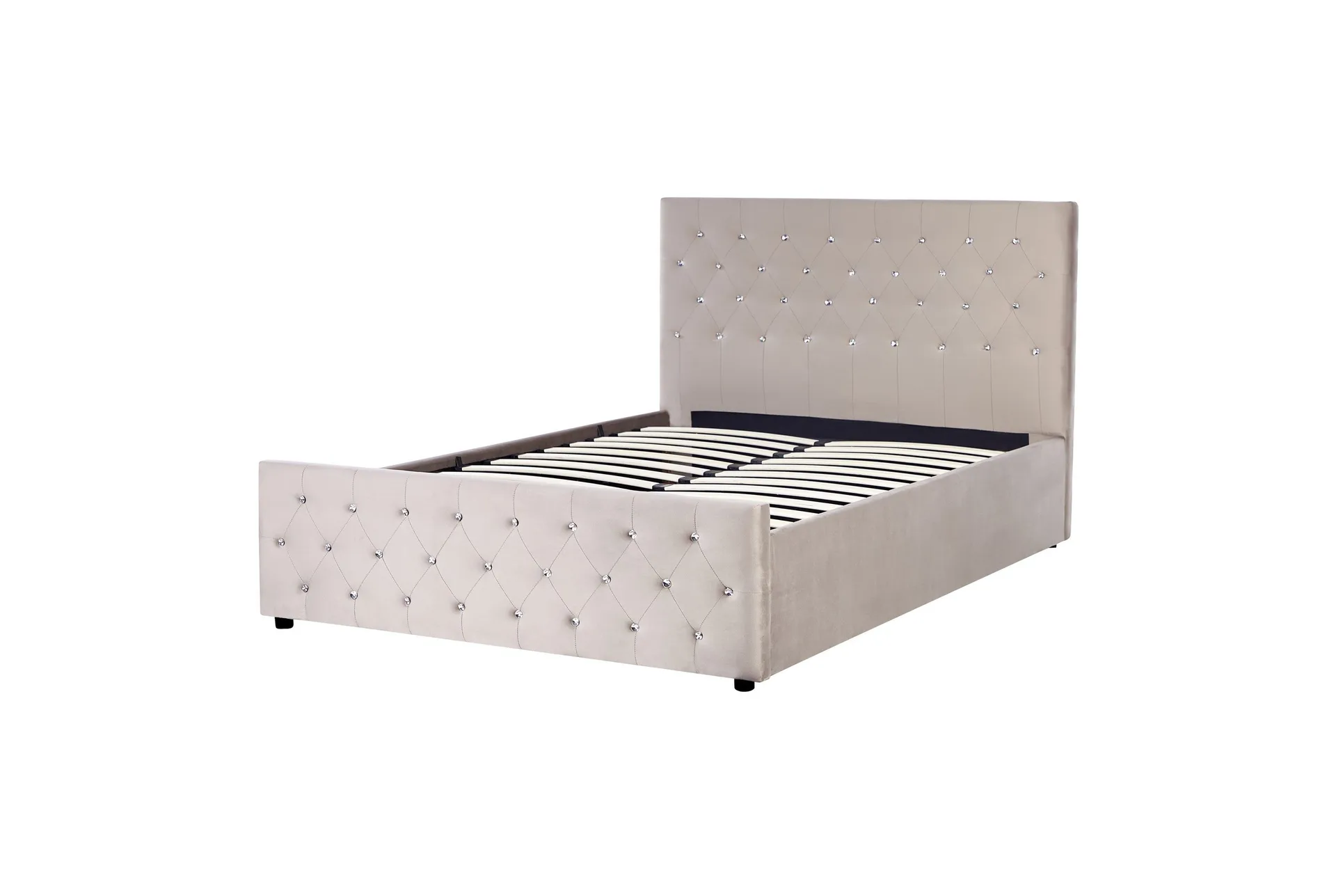 Saleux Sängynrunko 140x200 cm - Taupe