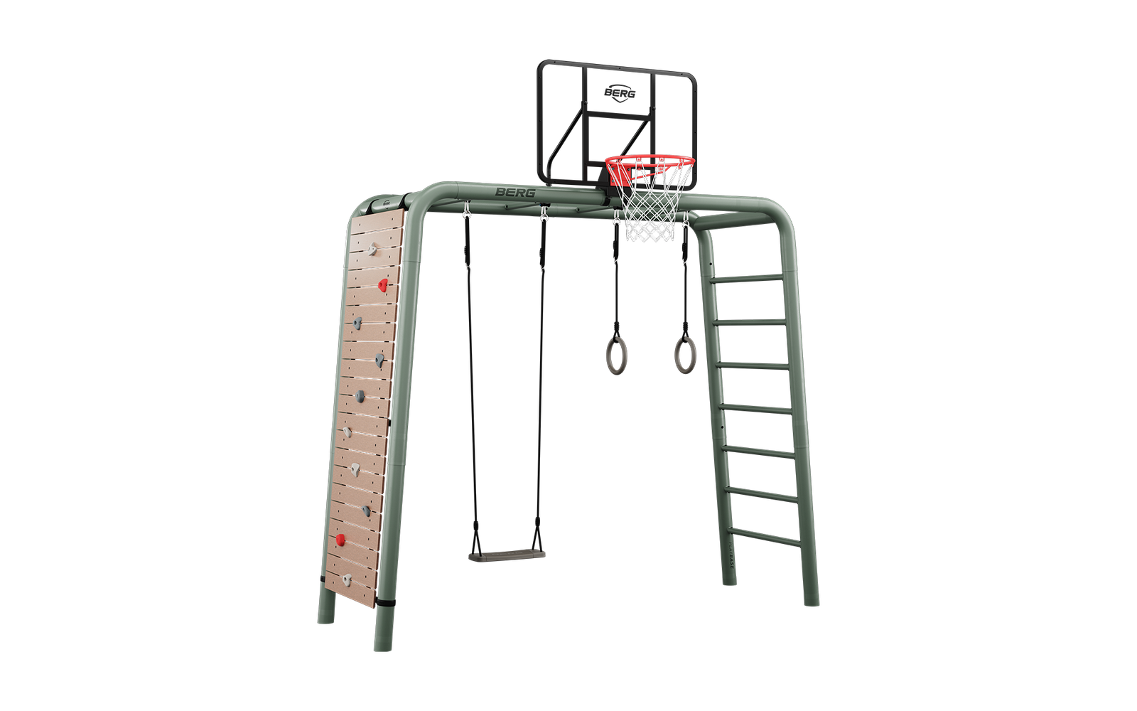 BERG PlayBase Setit Medium Green + Ultimate set  - Vihreä - M (285 x 100 x 245 cm)