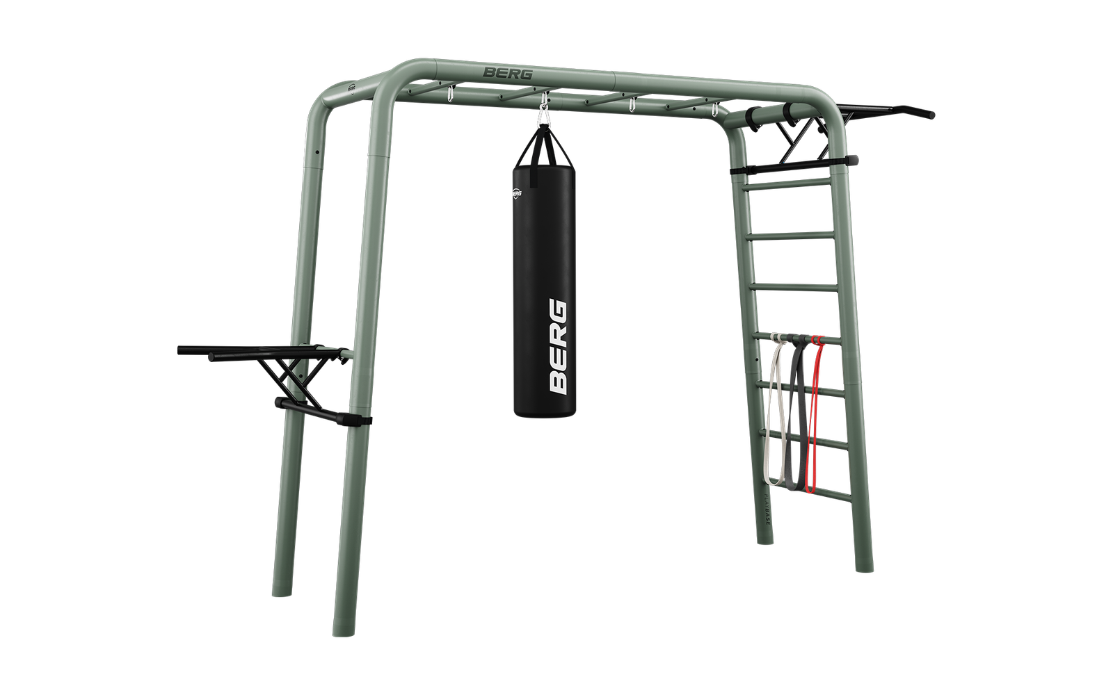 BERG PlayBase Setit Medium Green + Sports set  - Vihreä - M (285 x 100 x 245 cm)