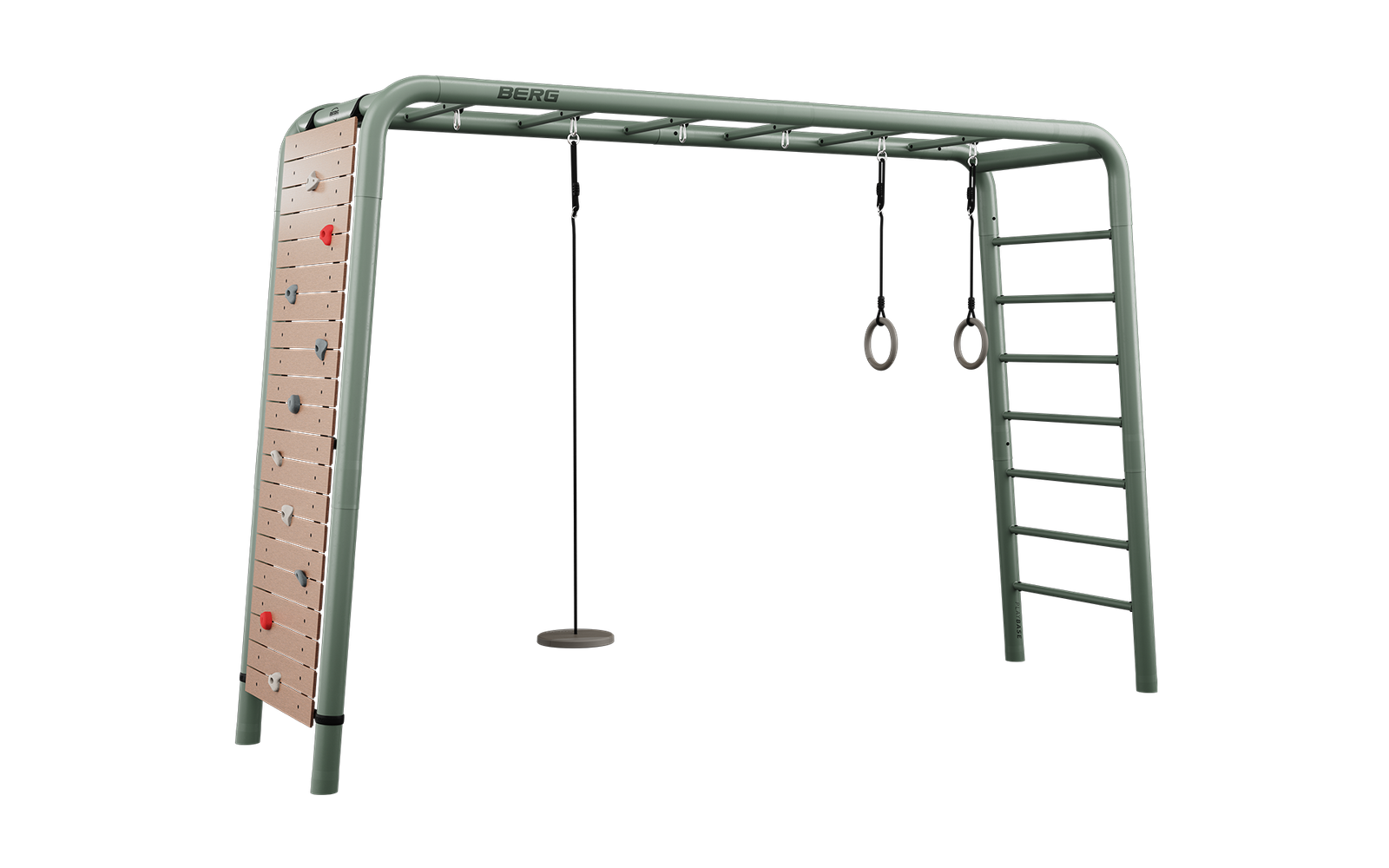 BERG PlayBase Setit Large Green + Peak set  - Vihreä - L (380 x 100 x 245 cm)