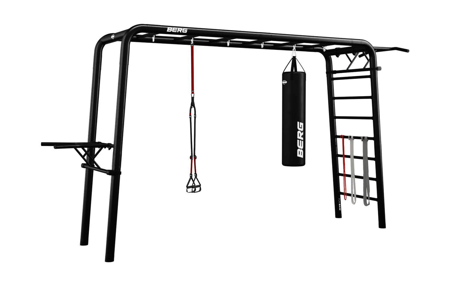 BERG PlayBase Setit Large + Sports set  - Musta - L (380 x 100 x 245 cm)