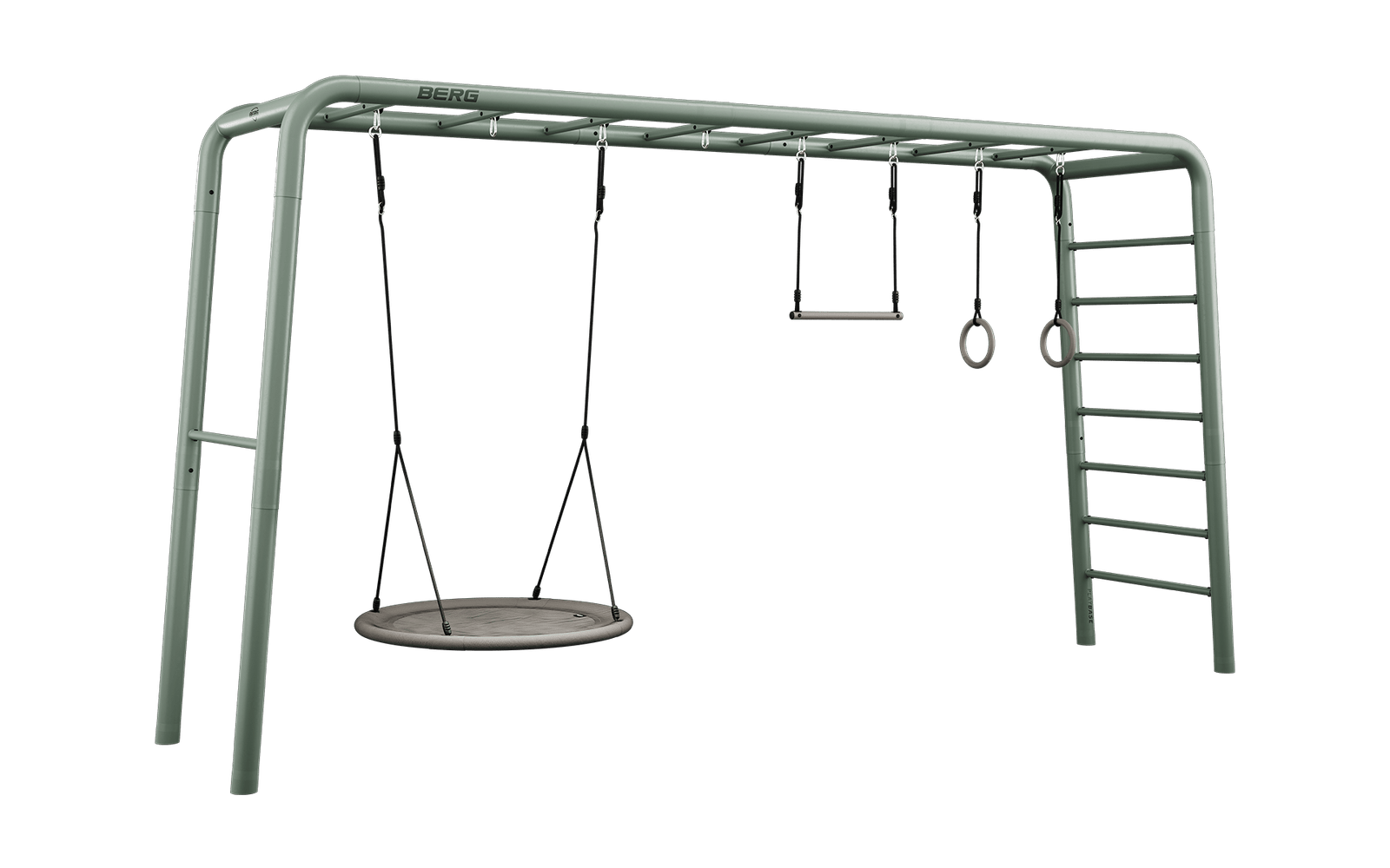 BERG PlayBase Setit Extra Large Green + Family set  - Vihreä - XL (470 x 100 x 245 cm)