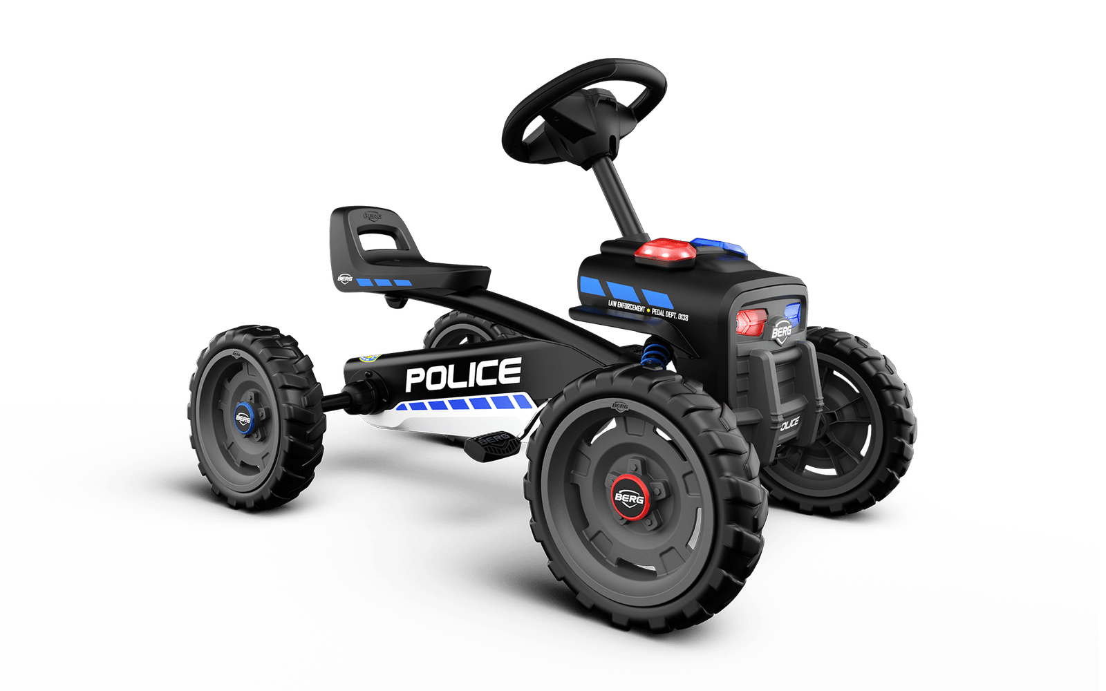 BERG Buzzy Police - Polkuauto 2+ vuotta - Musta - Suoravetoinen