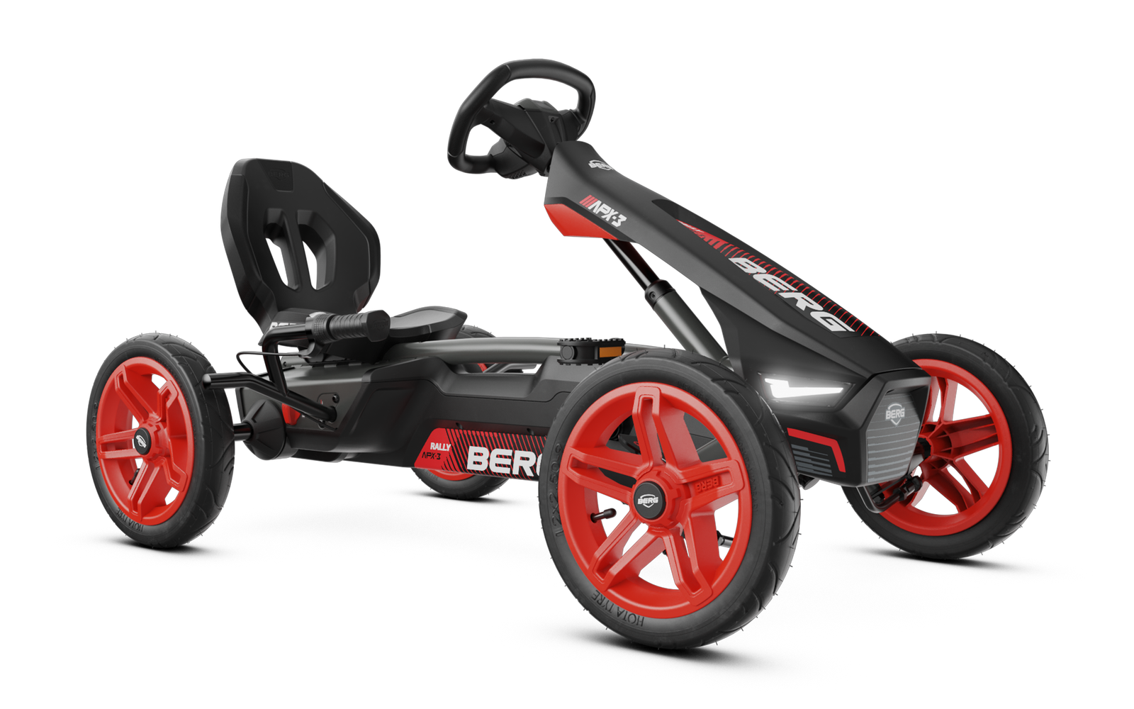 BERG Rally APX Red 3 Gears - Polkuauto 4+ vuotta - Punainen - Kolmivaihteinen (BFR-3)