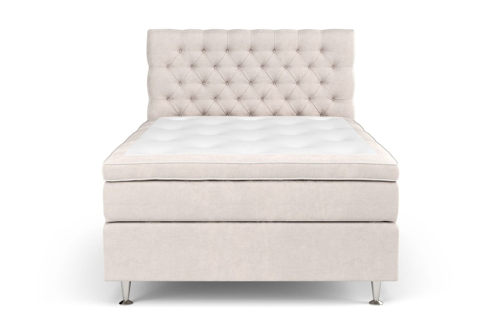 Sänkypaketti Celine 140x200 cm - Beige/Sametti