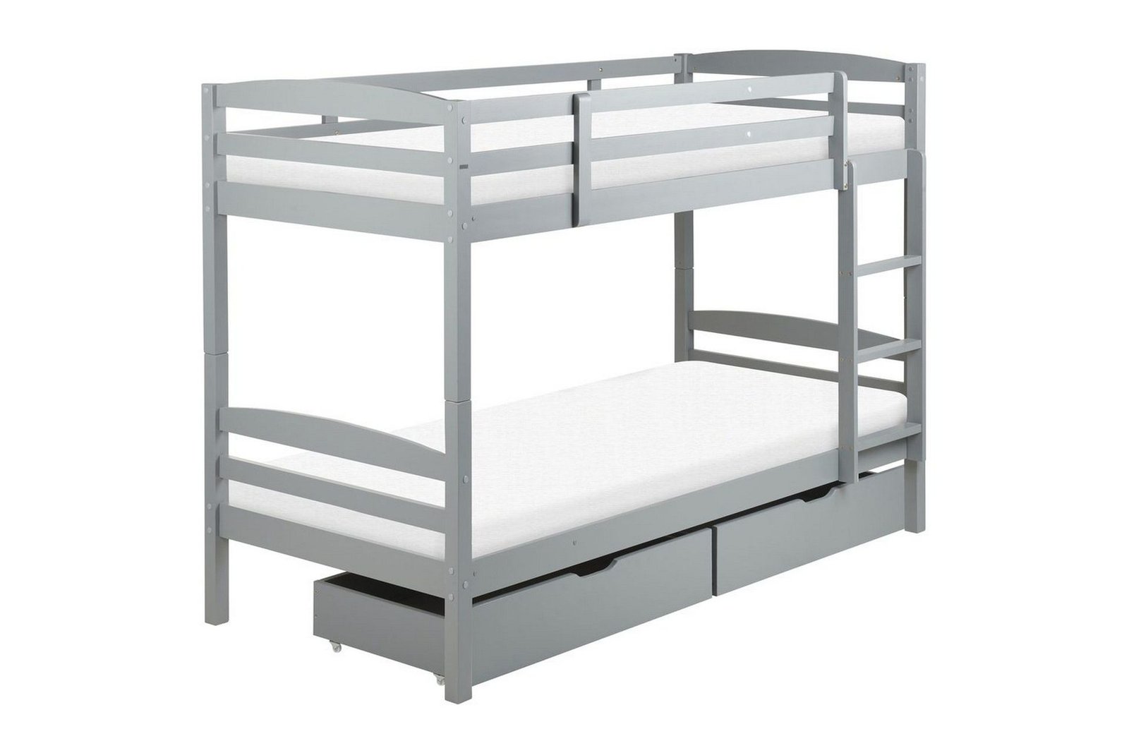 Våningssäng med lådor Beliani Regat med lådor Grå Grey -