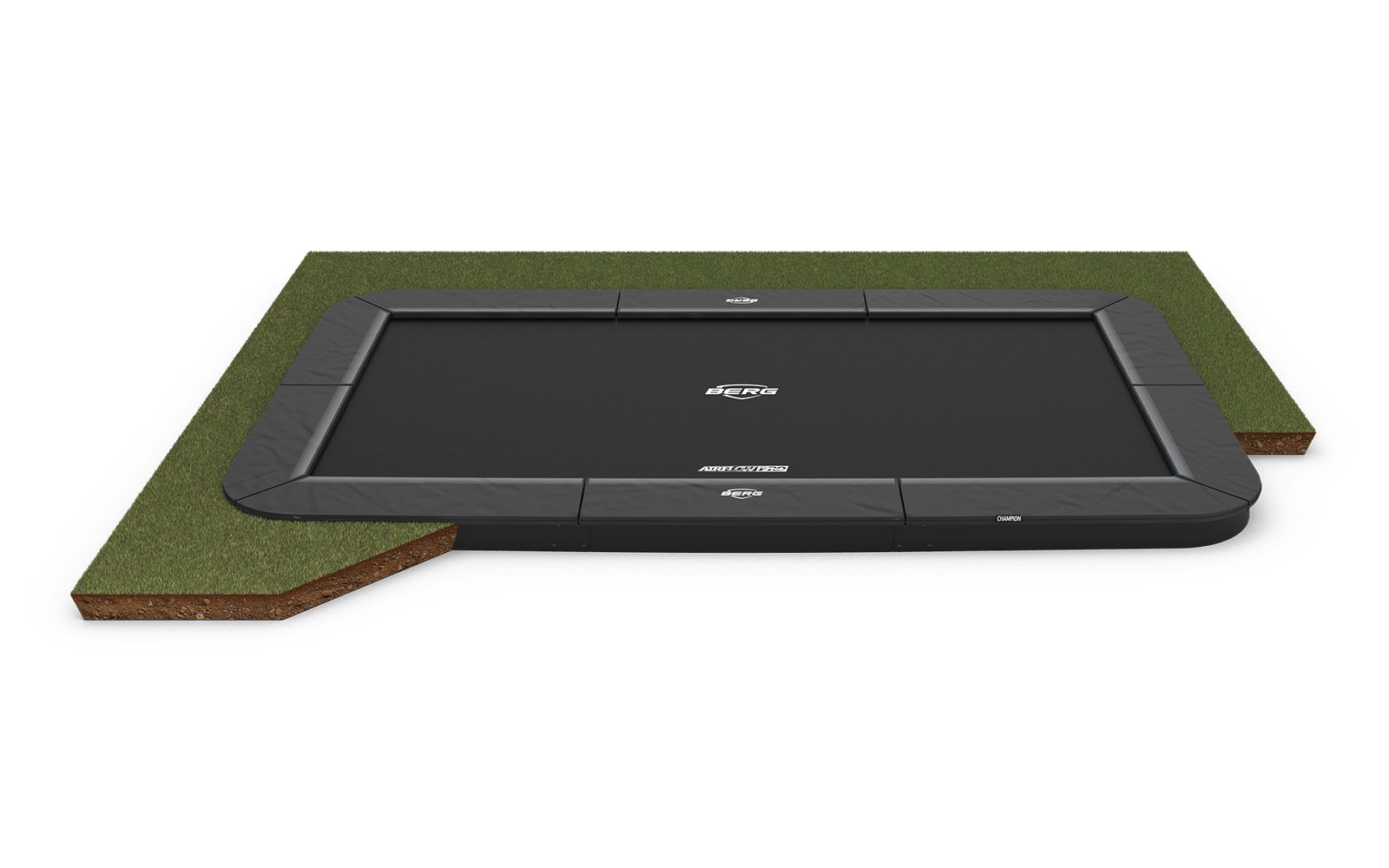 BERG SPORTS Ultim Champion FlatGround 330 Harmaa - Trampoliini Suorakulmainen - 330 x 220 cm
