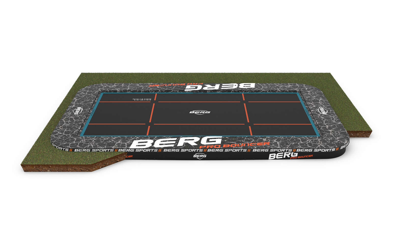 BERG SPORTS Ultim Pro Bouncer FlatGround 500 - Trampoliini Suorakulmainen - 500 x 300 cm