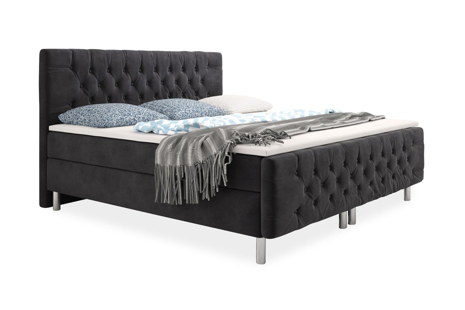 Sänkypaketti Allesio 160x200 - Musta