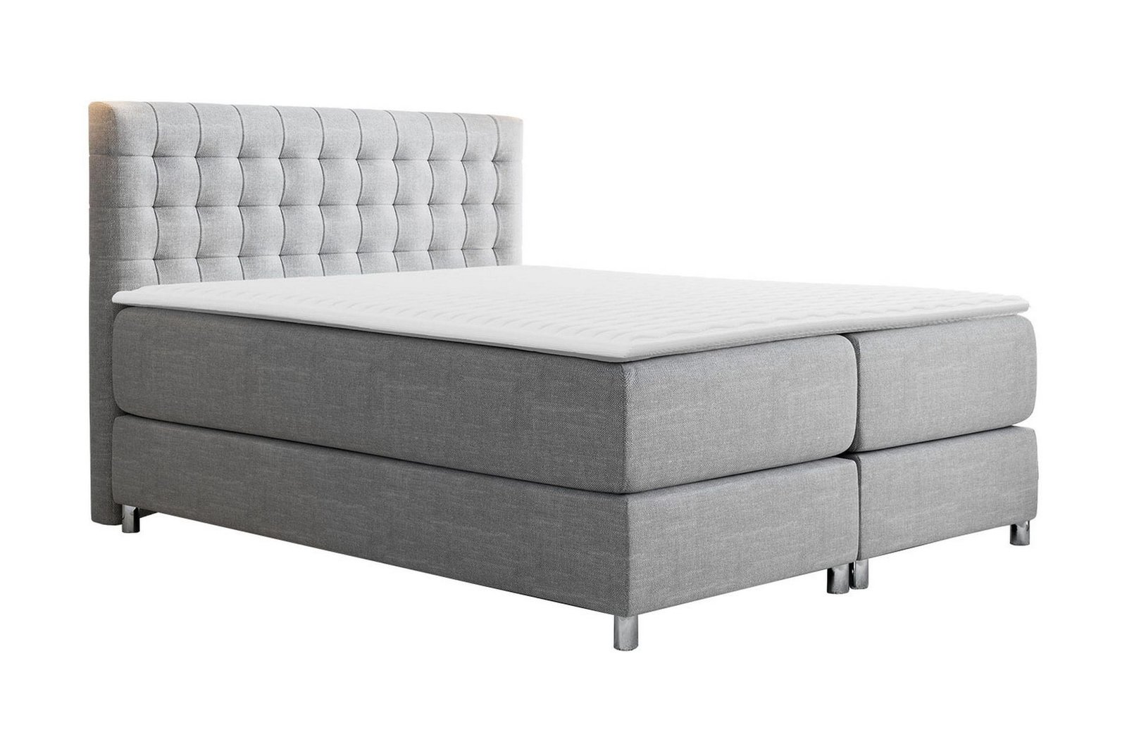 Jenkkisänky Forus 140x200 cm - Vaaleanharmaa