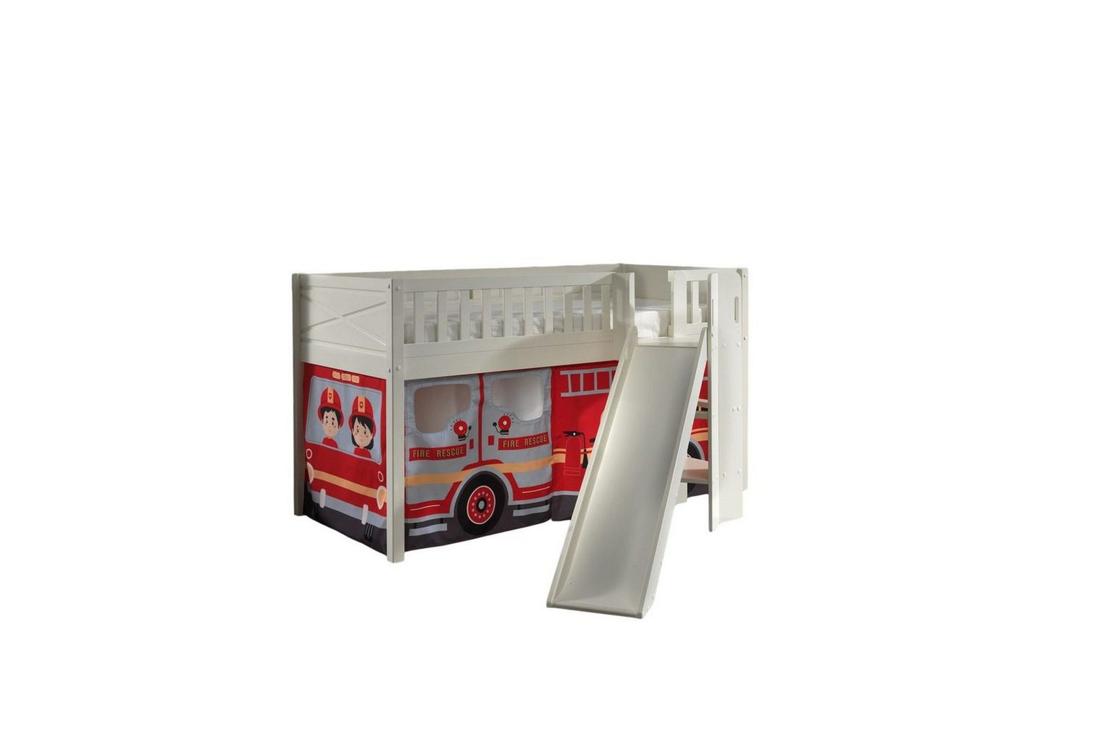 Parvisänky liukumäellä ja yhteensopiva tekstiilisetti (leikkiverho) Scott Paloauto - Paloauto