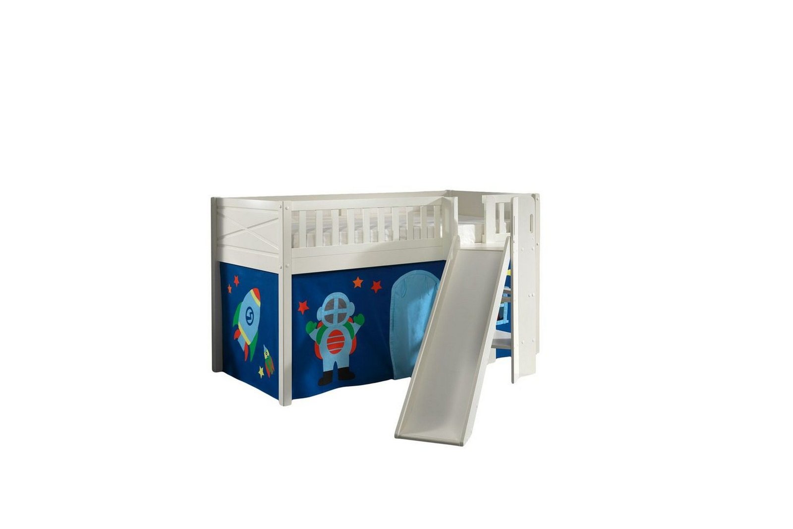 Parvisänky liukumäellä ja yhteensopiva tekstiilisetti (leikkiverho) Scott Astro - Astro