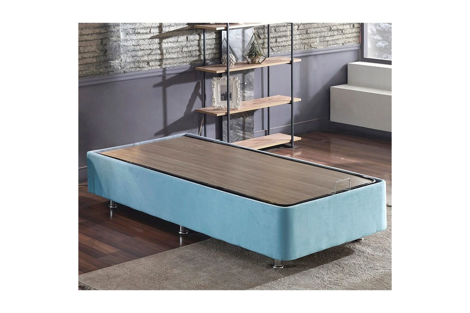 Yhden hengen sängyn runko Kodikas Yhden Hengen Vaaleansininen - 90 x 190 cm