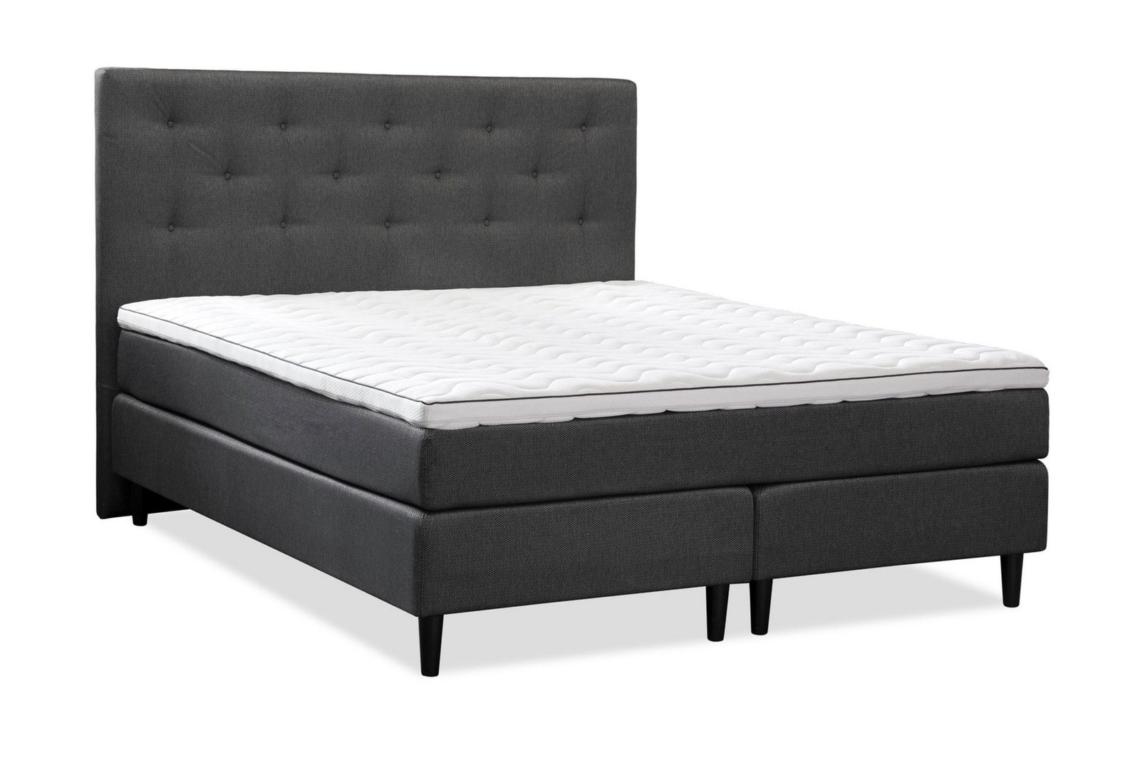 Jenkkisänky Laze Deluxe 140x200 - Tummanharmaa